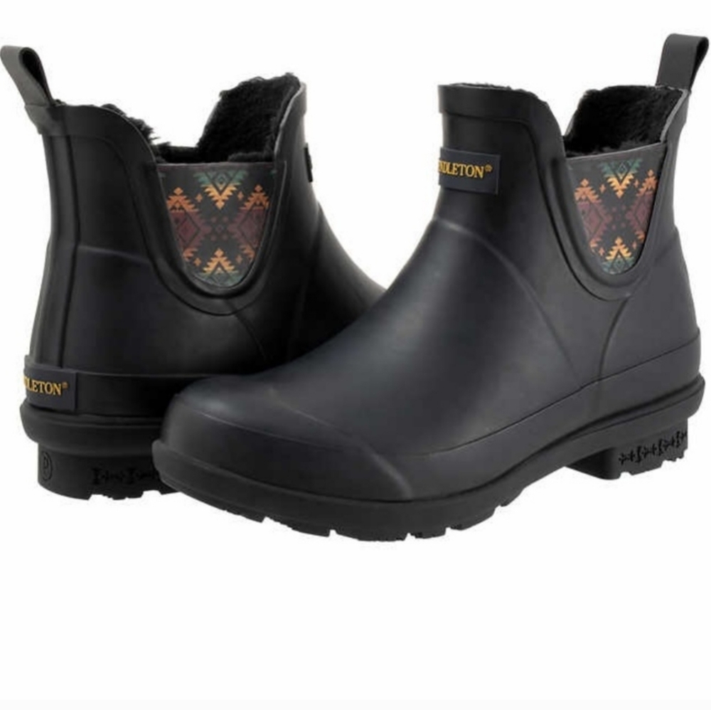 Pendleton Ladies' Chelsea Patterned Rainboot; new in box Size 10